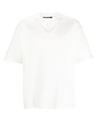 Мужская белая футболка с круглым вырезом от Roberto Cavalli