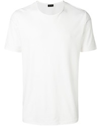 Мужская белая футболка с круглым вырезом от Roberto Collina