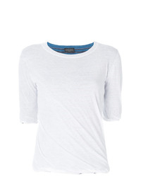 Женская белая футболка с круглым вырезом от Roberto Collina