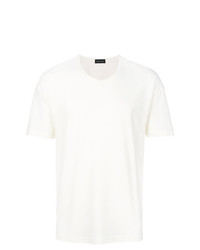 Женская белая футболка с круглым вырезом от Roberto Collina