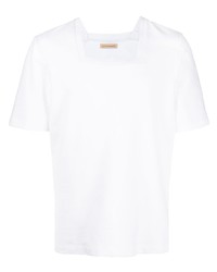 Мужская белая футболка с круглым вырезом от ROMEO HUNTE