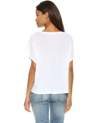Женская белая футболка с круглым вырезом от Stateside