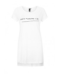 Женская белая футболка с круглым вырезом от s.Oliver Denim