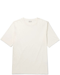 Мужская белая футболка с круглым вырезом от Saint Laurent