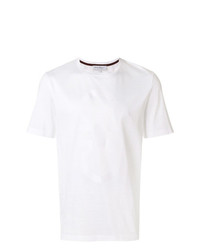Мужская белая футболка с круглым вырезом от Salvatore Ferragamo