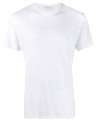 Мужская белая футболка с круглым вырезом от Sandro Paris