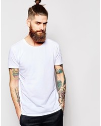 Мужская белая футболка с круглым вырезом от Scotch & Soda