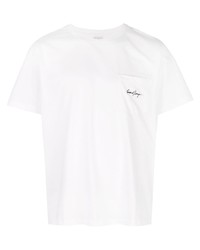 Мужская белая футболка с круглым вырезом от Second/Layer