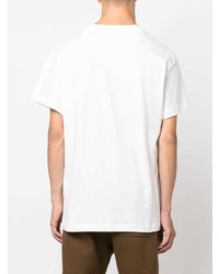 Мужская белая футболка с круглым вырезом от Jil Sander