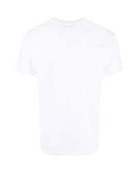 Мужская белая футболка с круглым вырезом от Emporio Armani
