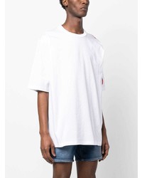 Мужская белая футболка с круглым вырезом от DSQUARED2