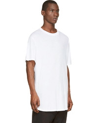 Мужская белая футболка с круглым вырезом от Damir Doma