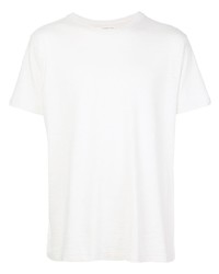 Мужская белая футболка с круглым вырезом от Simon Miller