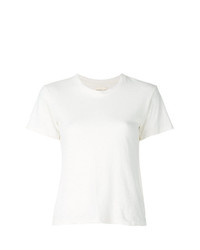 Женская белая футболка с круглым вырезом от Simon Miller