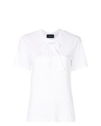Женская белая футболка с круглым вырезом от Simone Rocha