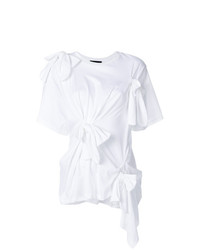 Женская белая футболка с круглым вырезом от Simone Rocha
