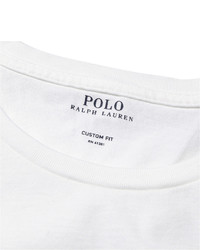 Мужская белая футболка с круглым вырезом от Polo Ralph Lauren