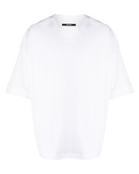 Мужская белая футболка с круглым вырезом от SONGZIO
