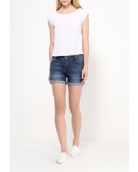 Женская белая футболка с круглым вырезом от SPRINGFIELD