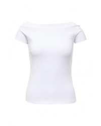 Женская белая футболка с круглым вырезом от SPRINGFIELD