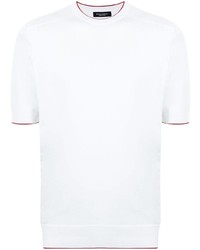 Мужская белая футболка с круглым вырезом от Stefano Ricci