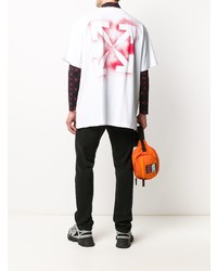 Мужская белая футболка с круглым вырезом от Off-White