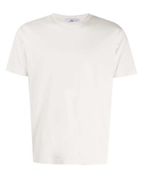 Мужская белая футболка с круглым вырезом от Stone Island