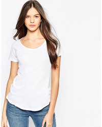Женская белая футболка с круглым вырезом от Sundry