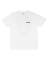 Мужская белая футболка с круглым вырезом от Supreme