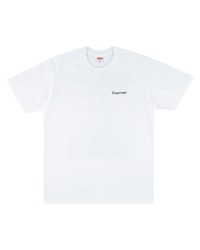 Мужская белая футболка с круглым вырезом от Supreme