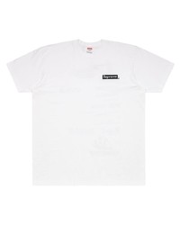 Мужская белая футболка с круглым вырезом от Supreme