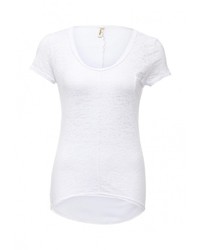 Женская белая футболка с круглым вырезом от Sweewe