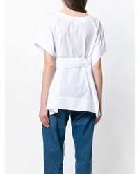 Женская белая футболка с круглым вырезом от Xacus