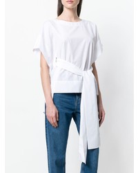 Женская белая футболка с круглым вырезом от Xacus