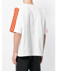 Мужская белая футболка с круглым вырезом от Dima Leu