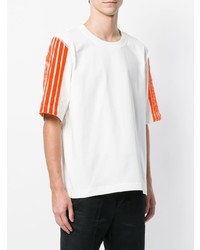 Мужская белая футболка с круглым вырезом от Dima Leu