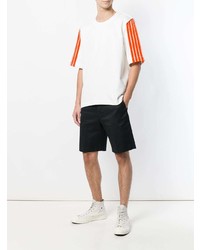 Мужская белая футболка с круглым вырезом от Dima Leu