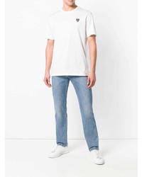 Мужская белая футболка с круглым вырезом от Billionaire