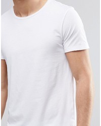 Мужская белая футболка с круглым вырезом от Boss Orange