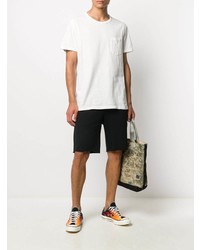 Мужская белая футболка с круглым вырезом от AllSaints