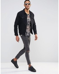 Мужская белая футболка с круглым вырезом от Religion