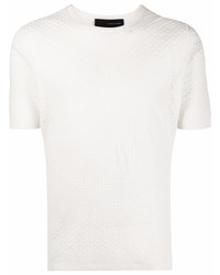 Мужская белая футболка с круглым вырезом от Tagliatore