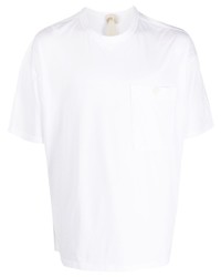Мужская белая футболка с круглым вырезом от Ten C