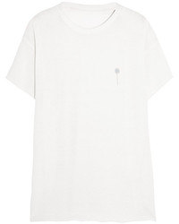 Женская белая футболка с круглым вырезом от The Elder Statesman