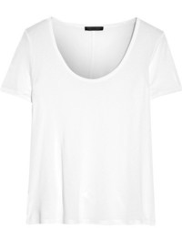 Женская белая футболка с круглым вырезом от The Row