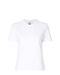 Женская белая футболка с круглым вырезом от Thom Browne