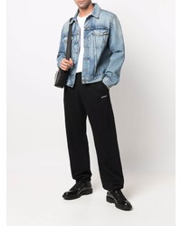 Мужская белая футболка с круглым вырезом от CDLP