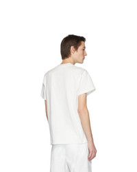 Мужская белая футболка с круглым вырезом от Jil Sanderand