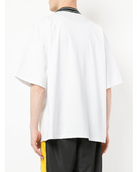 Мужская белая футболка с круглым вырезом от Monkey Time