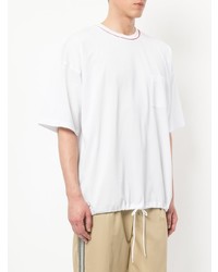 Мужская белая футболка с круглым вырезом от Monkey Time